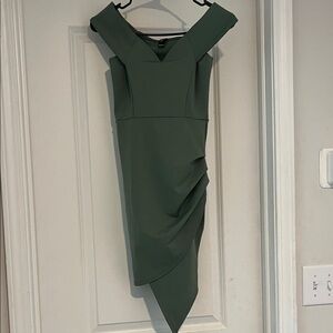 Windsor Asymmetrical Green Dress